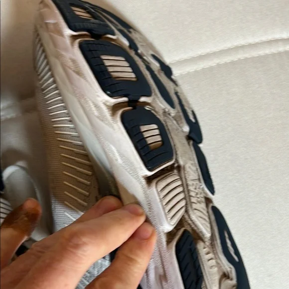 Hoka One One Bondi 7 Womens US Size 8 Running Walking Shoes Gray 1110519 - Picture 10 of 15